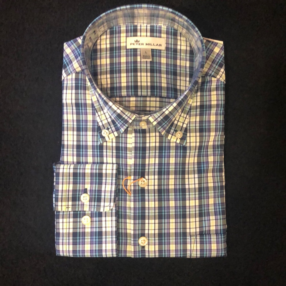 NWT Peter Millar Crown Sport Button Down
